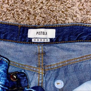 Pistola women's high rise denim jeans. Size 26. Button up